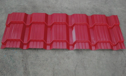 China Sample Colored Tiles By Metal Roofing Tile Former Factory