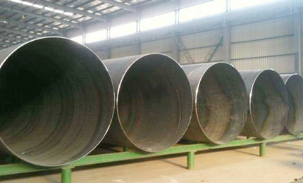 China Large Diameter Spiral Welded Steel Pipes By Large Diameter Spiral Pipe Mill Factory