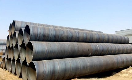 Large Diameter Spiral Welded Steel Pipes By Large Diameter Spiral Pipe Mill Manufacturer In China